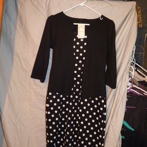 Livagirl Size Large Polka Dot Womens Dress